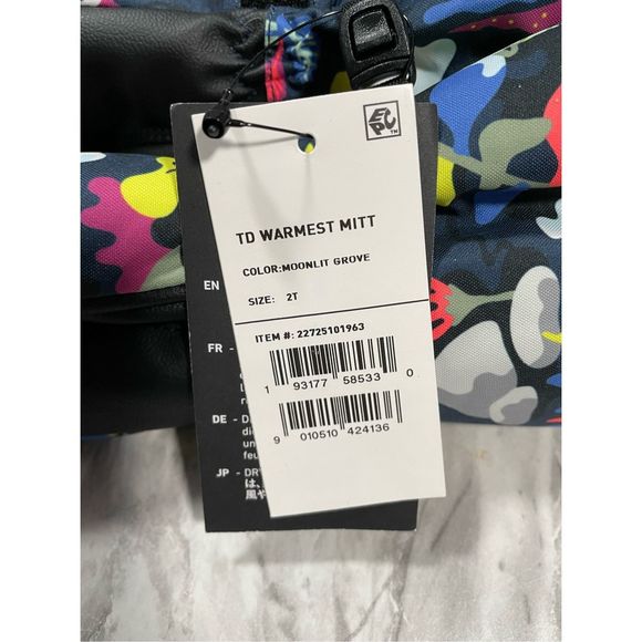 Burton Toddler Warmest Mittens Gloves Waterproof Insulated 2T Moonlit Grove NWT - Picture 3 of 6